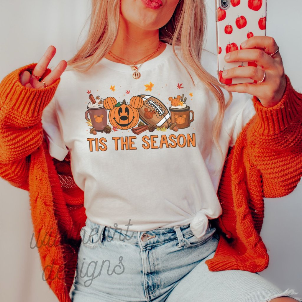 Tis The Season Halloween T-Shirt Thanksgiving Shirt, Fall Shirt, Game Day Shirt